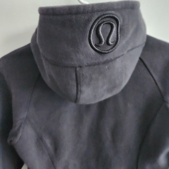 Lululemon Scuba Hoodie Hoody Hooded Sweatshirt Black Size 6 - Picture 4 of 13